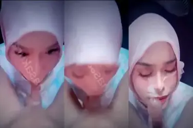 Diyana Sakura Blowjob Ganas Crotan Penuh di Muka